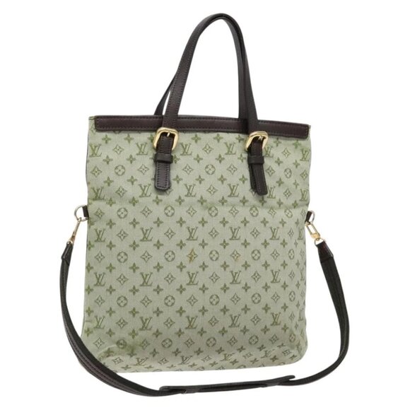 LOUIS VUITTON Monogram Mini Françoise Tote Bag 2way Khaki - Picture 1 of 15